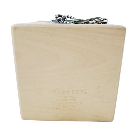 LOVEVERY Wooden Lockbox Toddler Learning Toy from The Realist Play Kit Puzzle - Picture 7 of 11